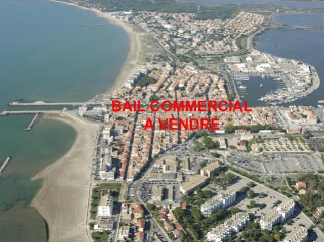 Bail tous commerces très bel emplacement 30m² Le Grau du Roi