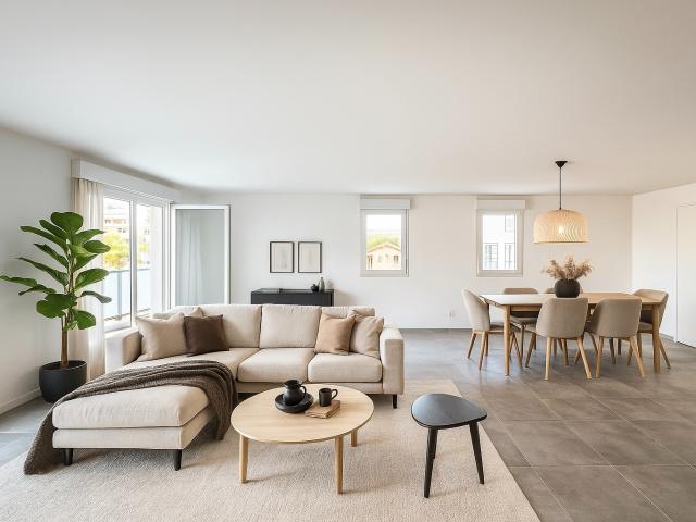 BAISSE DE PRIX ! A VISITER SUPERBE APPARTEMENT 4 PIECES TERRASSE VUE MER + DOUBLE GARAGE
