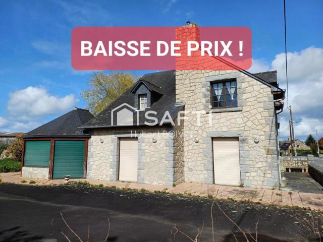 BAISSE DE PRIX IMPORTANTE ! A seulement 3 minutes de l'accès A84, Belle propriété à rénover avec hangar et terrain de plus de 1 ha.