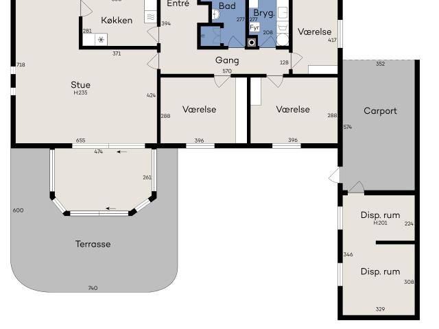 373V1355 Bakkegårdsvej 16B, Ørslevvester Vedligeholdt etplansvilla i Ørslevvester RealMæglerne