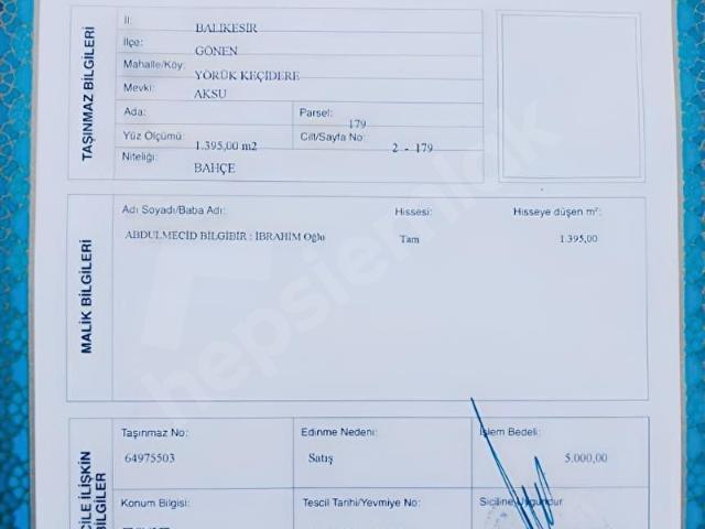 Balıkesir Gönen Yörük keçidere
