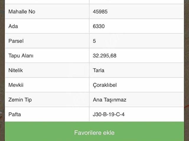 BALA BEKTAŞLI'DA SATILIK KELEPİR ARAZİ