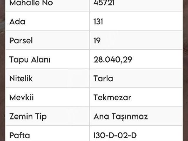 BALA KERİŞLİ SATILIK MÜSTAKİL TAPULU 28 DÖNÜM TARLA