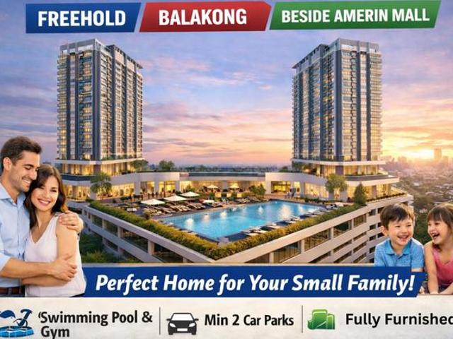 Balakong New Condo beside Amerin Mall MRT Station