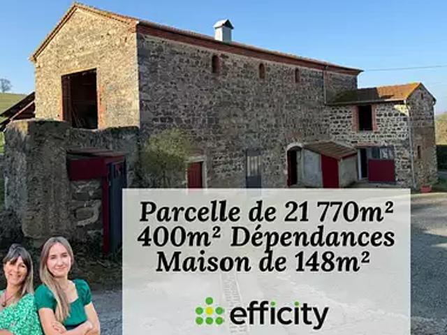 Balbigny 42510 Achat / Vente maison 5 pièces t5 jardin cave