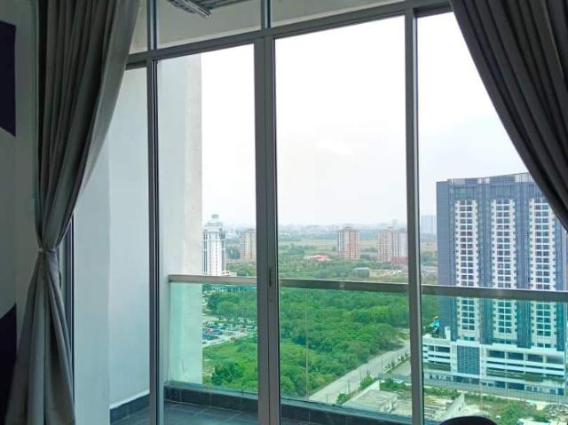 Balcony Master bedroom Available At BM City Penthouses