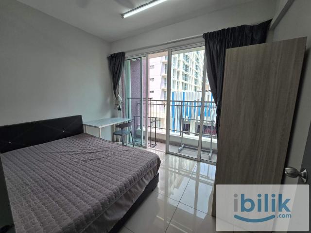 Balcony medium bedroom. Available now
