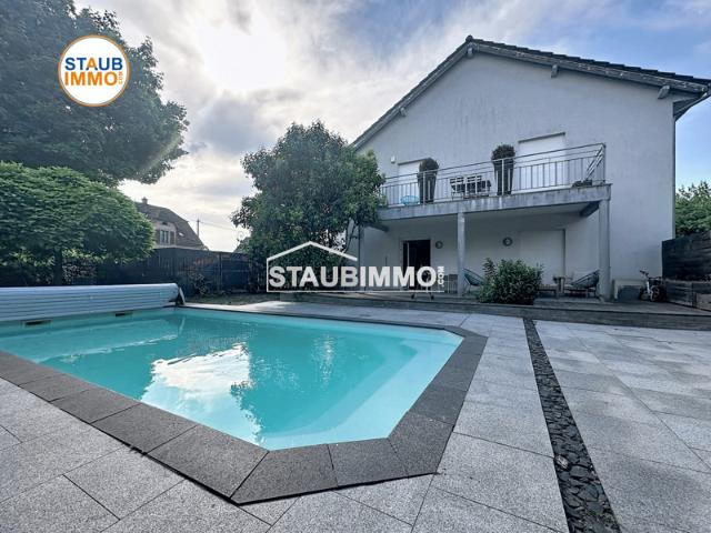 Bartenheim la Chaussée, Beau 4 pièces de 111 m² en rez de jar