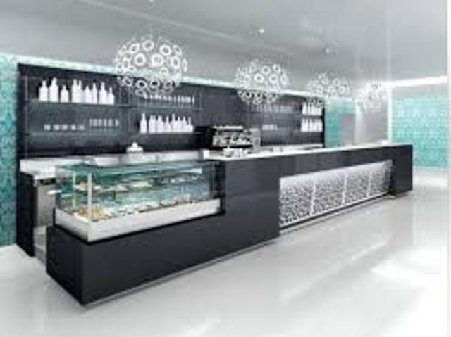 bar caffetteria con cucina