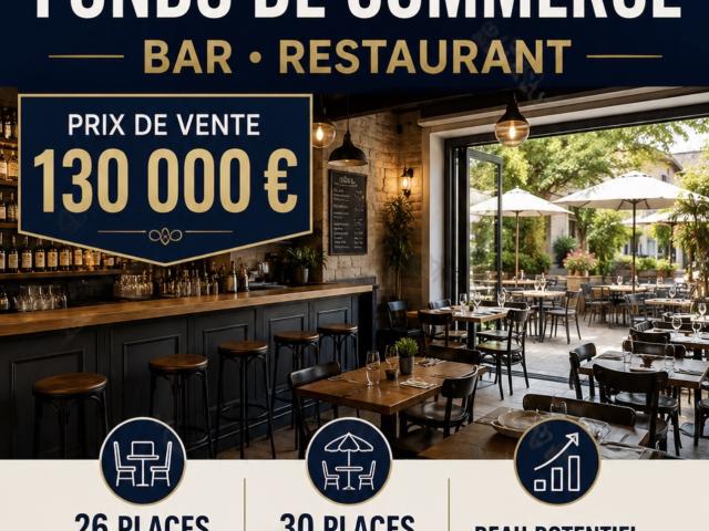 BAR BRASSERIE FONDS DE COMMERCE avec logement