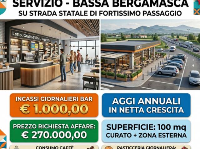 Bar su strada statale vicino stazione di servizio rif. BAR542