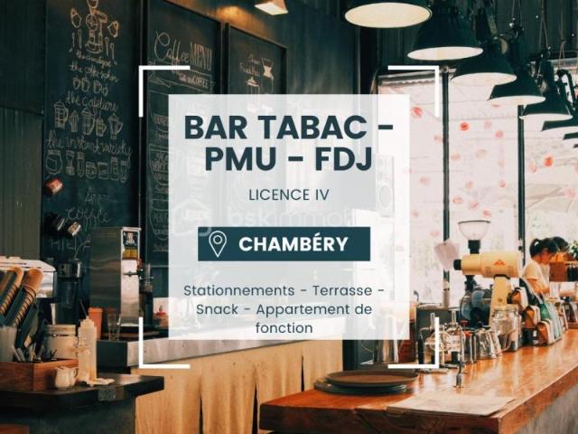 Bar Tabac PMU avec logement et grand terrain – Axe passant Chambéry