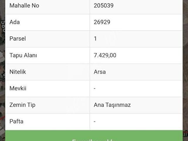 BARAJ MAHALLESİNDE TİCARİ+KONUT SATILIK 260 M2 HİSSELİ ARSA