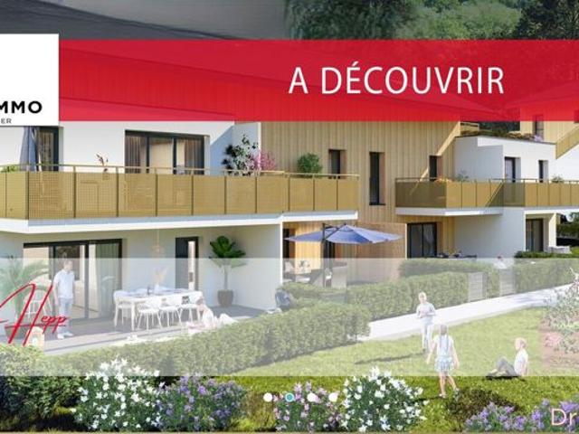 BARBY, Appartement T3 esprit maison de 68,66 m² avec terrasse de 16 m² et jardin de 104 m²