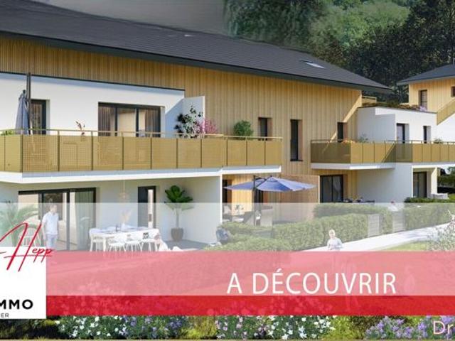 Barby, magnifique appartement en triplex de 129 m², garage double, parking privatif