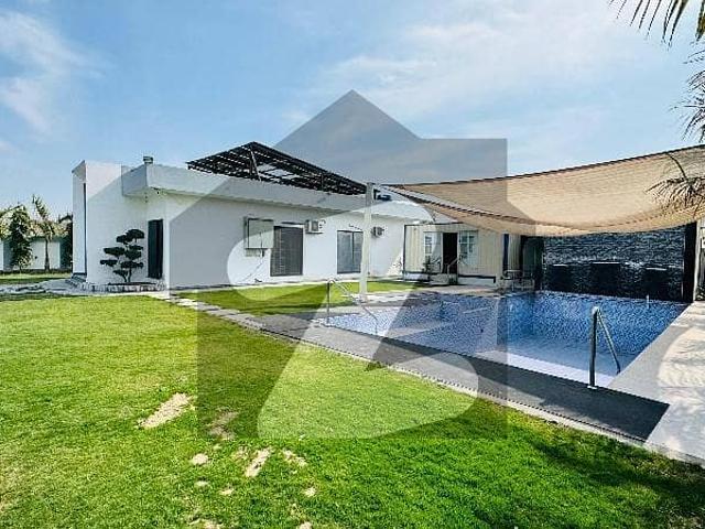 Barki road fully furnished farm with swimming pool 20 kv solar green meter 25 kv transformer installed