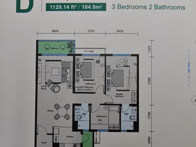Baron Residence KL North Taman Wahyu 1129 sqft New Unit