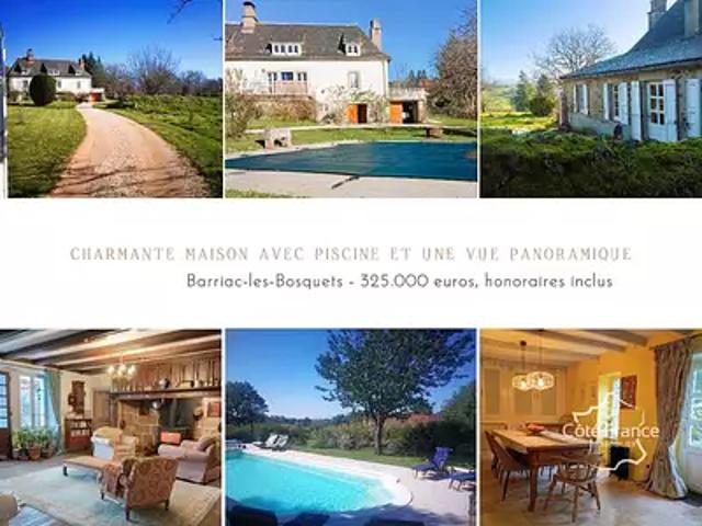Barriac les Bosquets 15700 Achat / Vente maison 7 pièces t7 piscine jardin