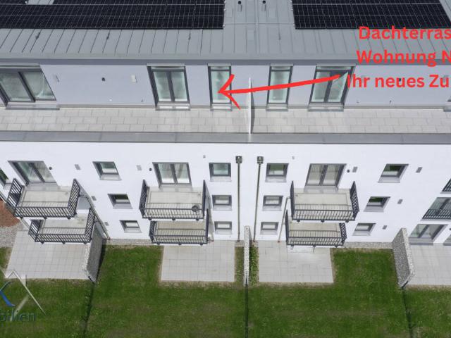 Barrierefrei Nachhaltig Neubau: 3 Zi. Dachterrassenwohnung ca. 127 m² m. Keller in Germering