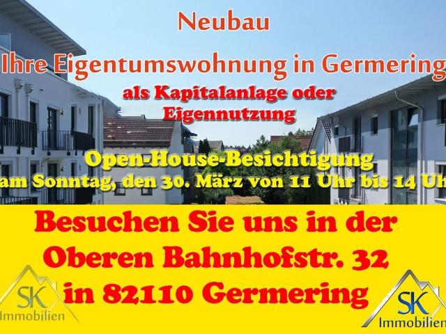 Barrierefrei Nachhaltig Neubau: 2 Zi. Wohnung ca. 82 m² mit Südbalkon und Keller in Germering