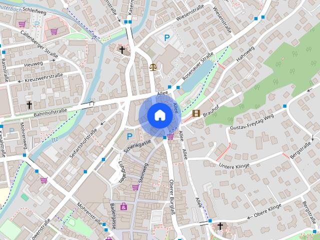 Barrierefreie 2 Zimmer Wohnung mit Einbauküche, Balkon, Aufzug und KFZ Stellplatz