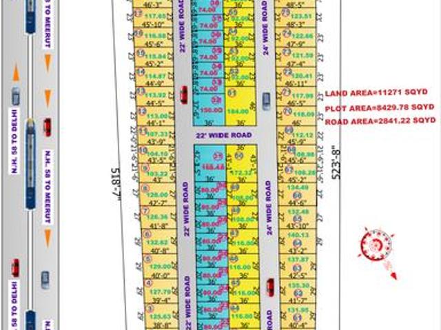 Vrindavan Garden,Duhai Residential Plot For Sale Ghaziabad