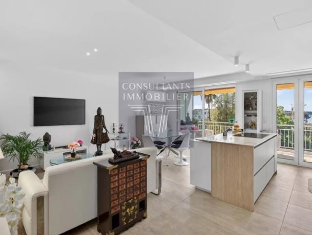 Cannes Basse Californie – Élégant 3 pièces rénové avec terrasse, vue mer et garage