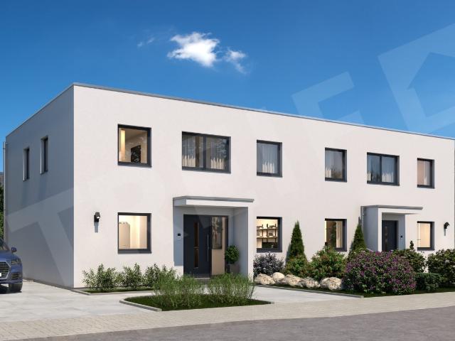 Bauen im Schützenredder in Schleswig mit Dachbegrünung und PV Anlage