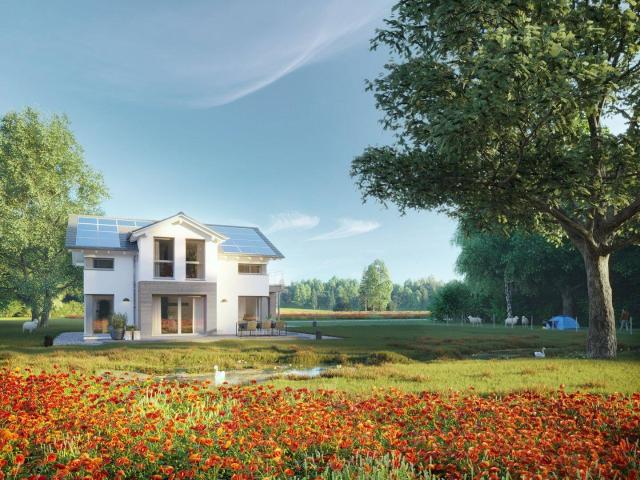 Baugrundstück mit Neubau Einfamilienhaus in schöner Lage