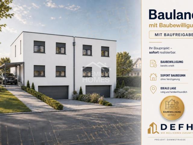 BAULAND FÜR EIN ATTRAKTIVES DOPPELHAUSPROJEKT
