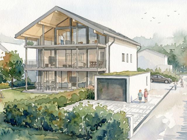 BAUPROJEKT FLURA WOHNUNG DACHGESCHOSS