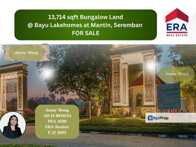 Bayu Lakehomes, Mantin, Seremban, Negeri Sembilan_13,714sqft Bungalow Lot FOR SALE