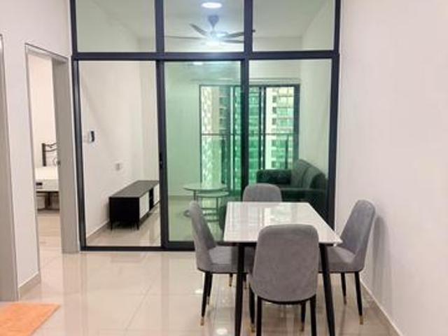 Bayu Residence Sri Gombak Aircon kitchen cabinet