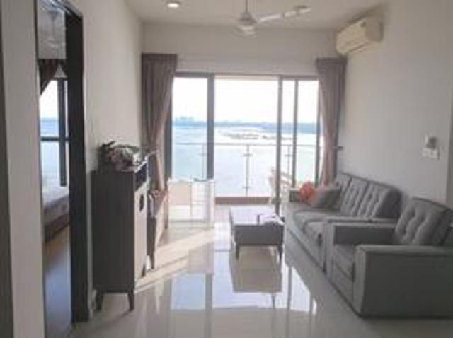 Bay Laurel Danga Bay 2Bedroom Fully With Balcony Full Seaview Near CIQ