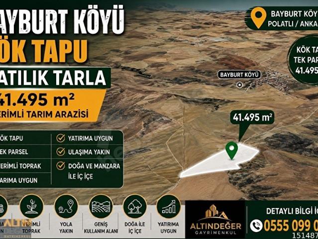 BAYBURT KÖYÜ 41.495 M2 SATILIK TARLA