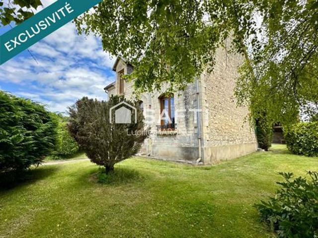 Bazoches et Saint Thibaut – Maison indépendante 3 chambres, triple garage, dépendances et terrain clos de 1 462 m²