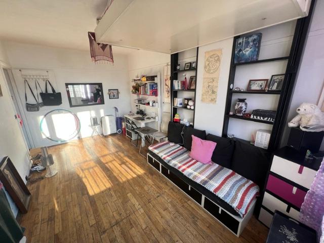 BEAU APPARTEMENT STUDIO/F1 DE 28M2 EN VIAGER OCCUPE QUARTER DES BUTTES CHAUMONT A PARIS 19EME