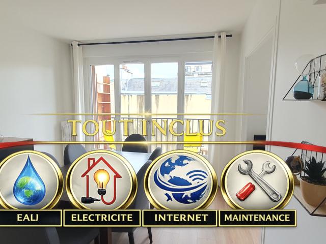 BEAU DEUX PIECES ENTIEREMENT RENOVE / LUMINEUX/ BALCON