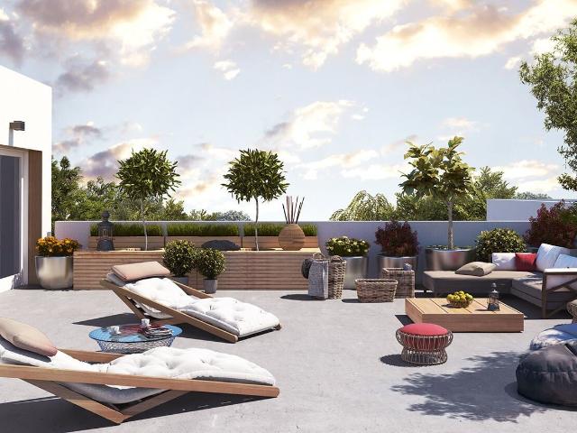 Beau T4 dernier étage Terrasses / Rooftop & Parking Proche
