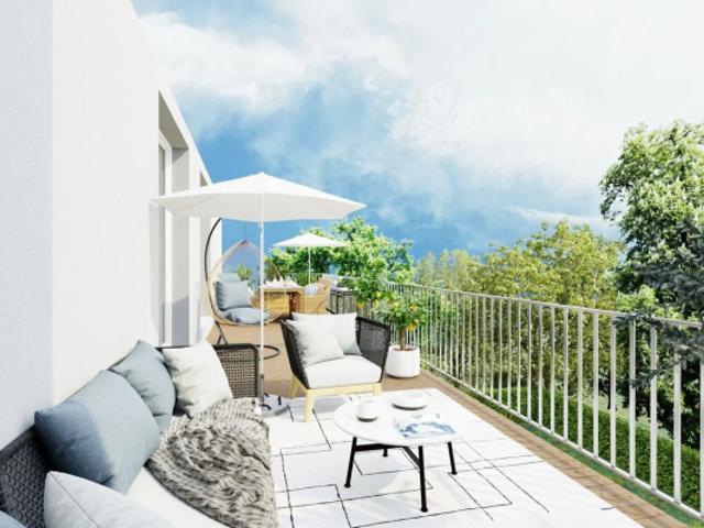 Beau T3 à Toulon Est – Terrasse plein sud, vue dégagée