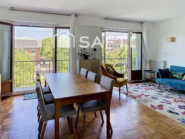 Beau T3 lumineux avec balcon à 8 mn du RER à pied
