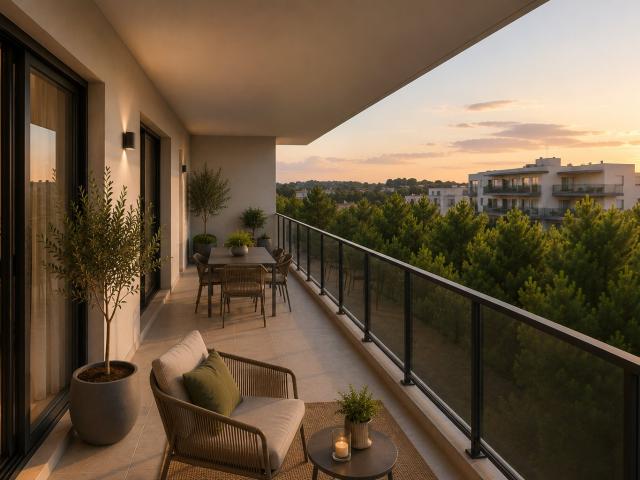 BEAU T3 60M² AVEC MAGNIFIQUE TERRASSE DE 27M² EXPOSE SUD OUEST RESIDENCE INTIMISTE 3 pièces, 60 m²