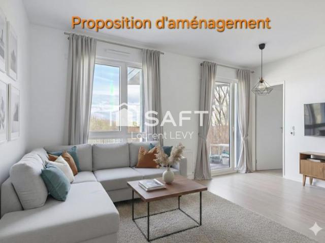Beau 2 pièces de 2021, 46 m2, terrasse, parking