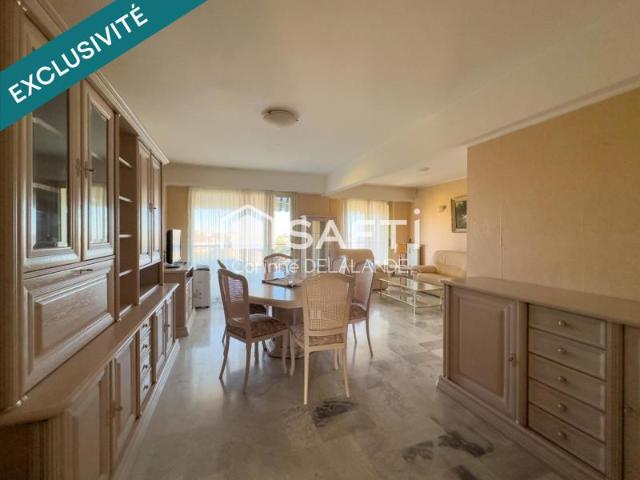 Beau 3/4 pièces 80m2,cave,parking,vue mer,terrasse