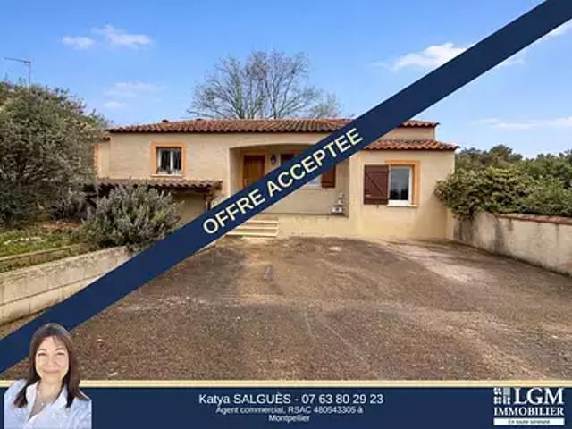 Beaulieu 34160 Achat / Vente maison 5 pièces t5 piscine jardin