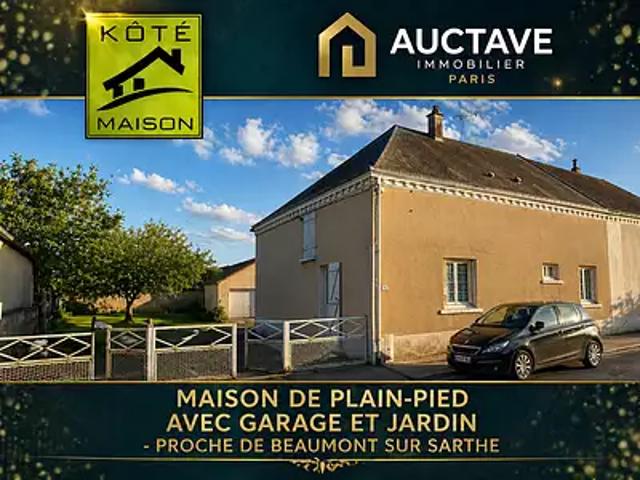 Beaumont sur Sarthe 72170 Achat / Vente maison 4 pièces t4 au dernier étage