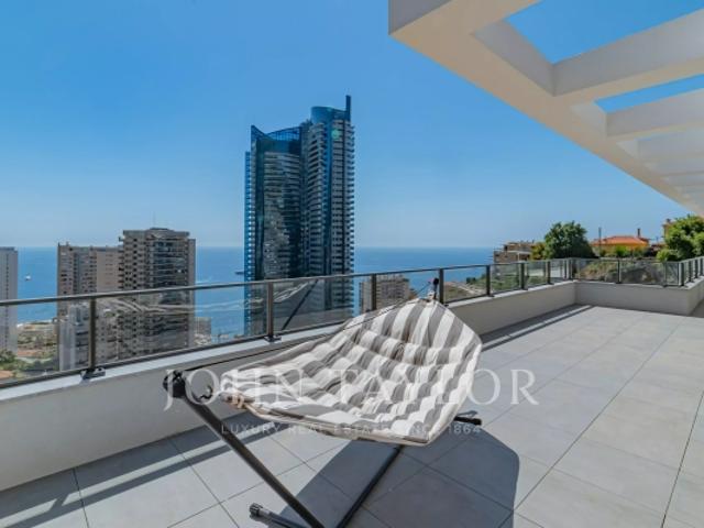 BEAUSOLEIL TOIT TERRASSE 4 PIÈCES RÉSIDENCE NEUVE VUE MER ET MONACO