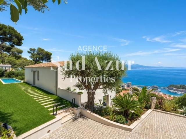 BEAUSOLEIL – Villa contemporaine rénovée avec vue mer panoramique sur Monaco