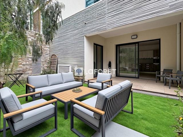 Beausoleil 2 pièces 40.01 m2 jardin privatif et garage fermé