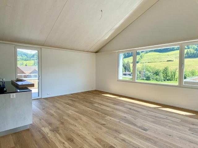 Beautiful attic apartment with a view of the countryside